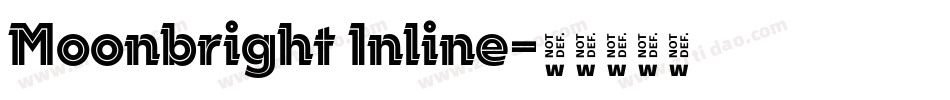 Moonbright Inline字体转换